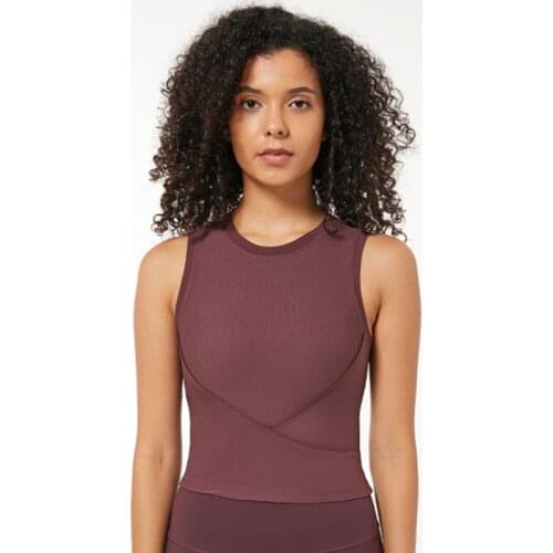 Zhangyunuo Gym Shirts Sports Yoga Tops Shockproof Running Gather Women Sleeveless Backless Workout Clothes Fitness Womens Shirts