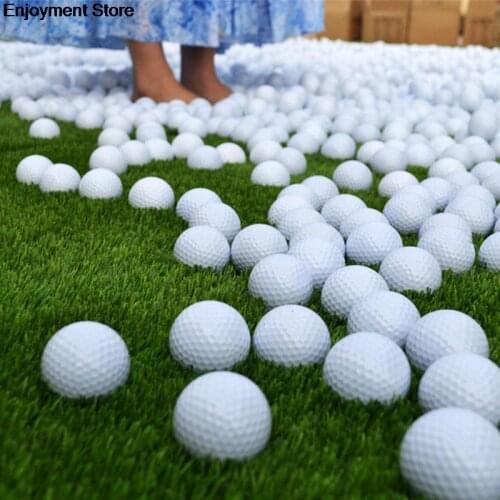 10PCS/LOT Indoor Outdoor Practice Training Aids Golf Balls Outdoor Sports White PU Foam Golf Ball