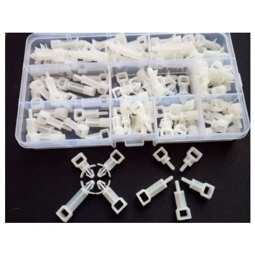 100pcs M3 M4 Nylon PC Circuit Board Support Column Fixed Isolation Thread Rivet High Quality