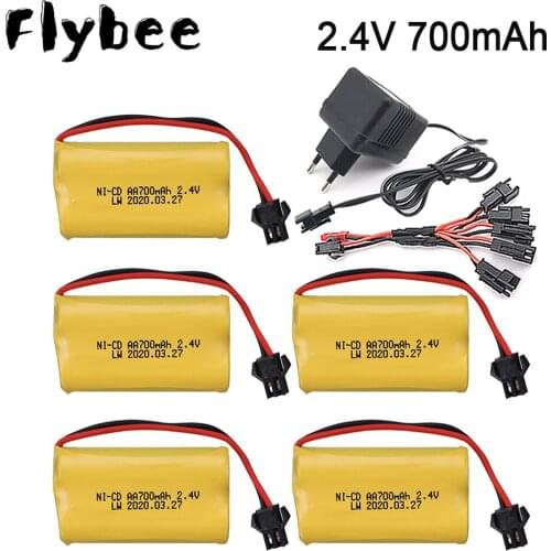 2.4v AA 700mah rechargeable battery for Remote control electric toy boat 2.4 v 700 mah For Rc toy Car Tanks Trains Robot Boat
