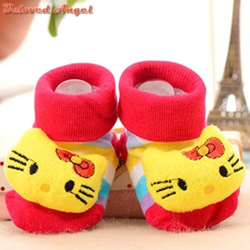 2019 Unisex Baby Socks Floor Boys Girls Kids Children Animal Rabbit Infant Cartoon Cotton Anti-skid Toddlers Slippers Socks