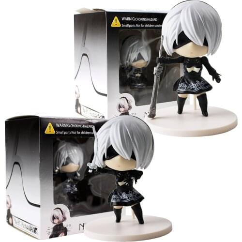 9cm 2Styles Anime NieR: Automata 2B YoRha Type B No.2 Doll PVC Action Figure Collection Model Toys