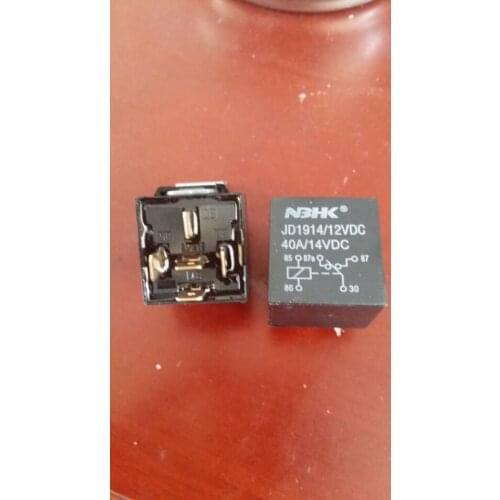 Automotive Relay JD1914 Voltage 12V Current 40A 5-pin conversion with a nest