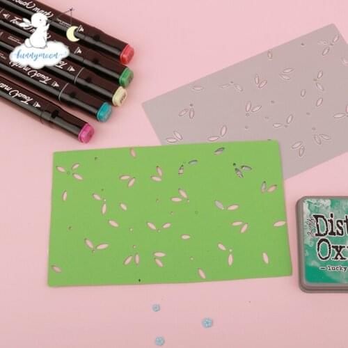 Bunnymoon Background Metal Cutting Dies Stencils for Scrapbooking/photo Album stamps Decorative Embossing DIY Cards