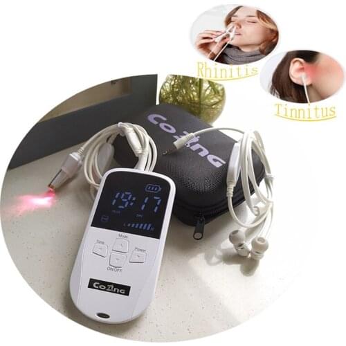 Nose Massager Nasal Nose Rhinitis Nose Massager Wire Hay Fever Low-Frequency Pulse Laser Rhinitis Therapy Device Laser