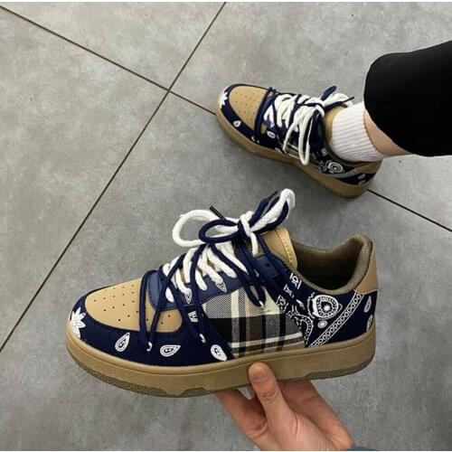 2021 New Skateboard Sports Shoes For Men Women Low Lace-Up Casual Flats Outdoor Wear-Resistant Unisex Zapatos Sneakers 36-44