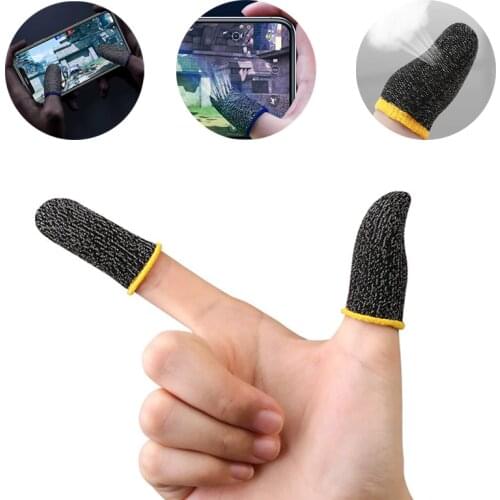 Sweatproof Gloves Gaming Finger Sleeve For PUBG COD Game Mobile Phone Screen Controller Assist Artifact Games Accessories