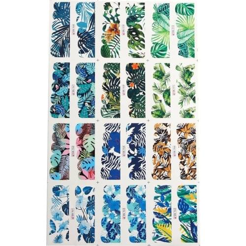 Water Transfer Decals DIY Nail Art Spring Flower Stickers Nail Art Stickers