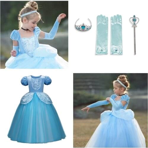 Princess Dress Dress up Cosplay Cosplay Kids Halloween Costumes Christmas Boutique Outfits Party Dress 4-10Years Christmas
