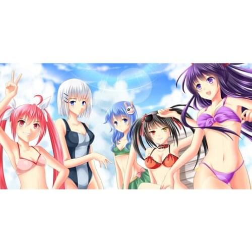 Microfiber Beach Towel Large Anime Bikini Girl Design Gym Spa Swimming Bathing Drying Towels Adult Yoga Mat 70 X 140CM