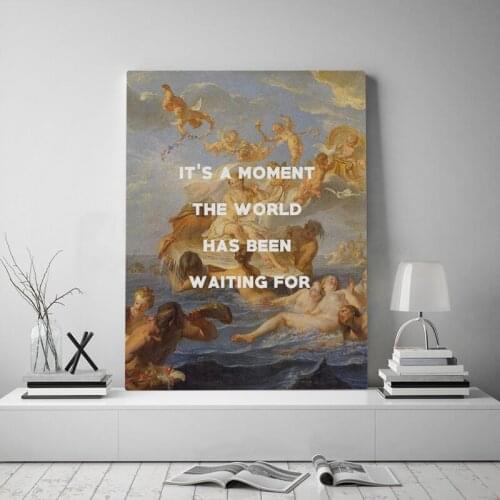 Birth of venus quotes memes Canvas poster Painting wall Art decor Living room Bedroom Study Home Decoration Prints