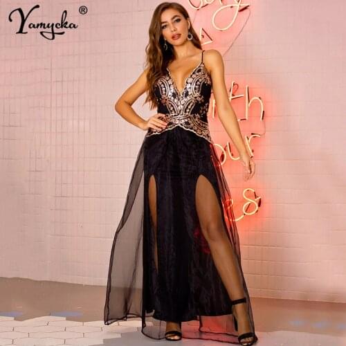 Sexy Backless Mesh Sequin maxi dress women summer club Party Dress elegant bodycon vintage woman Long dresses clothes vestidos