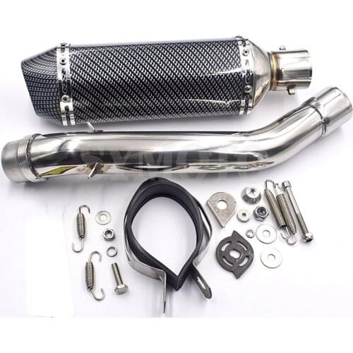 Motorcycle Exhaust Pipe Link Pipe & Middle Pipe Connector Adapter For Kawasaki Z750 Motorbike Exhaust Escape System