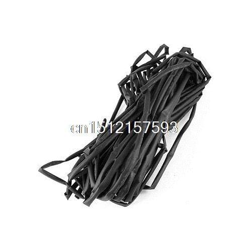 20 Meter 6mm Dia Ratio 2:1 Heat Shrinkable Shrinking Tube Black