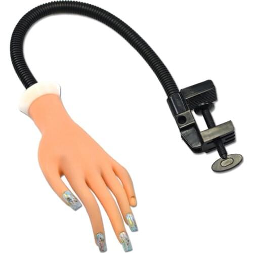 Nail Art Training Fake Hand Display False Tips Professional Manicure Nail Practice Model UV Gel Polish Painting Tools