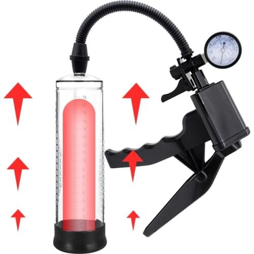 Penis Vacuum Pump Adult Products Penis Enlarger Toy Extender Sex Erection Trainer Sex Toy Men Penis Pump Penis Enlargement Pump