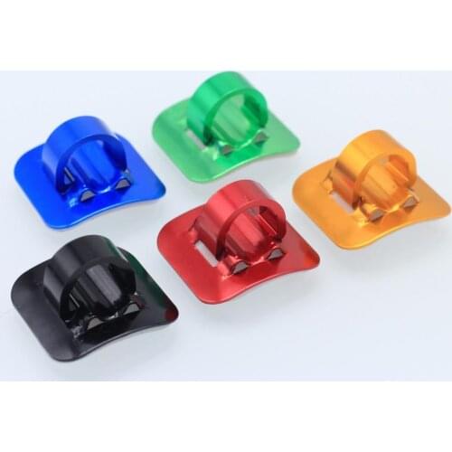 Bicycle MTB Brake Gear Cable Clips Aluminium Alloy Bike Cable Clamp Tubing Fixing Seat for MTB Bike Cycling Accessories
