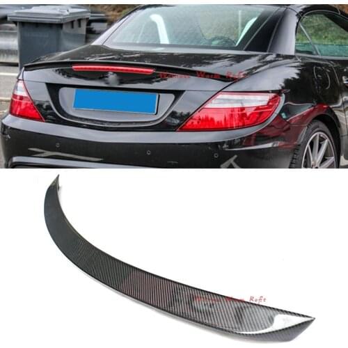 For Benz R172 SLK Class 2012-2015 High Quality Carbon Fiber Rear Trunk Wing Lip Rear Spoiler Wing Auto Part