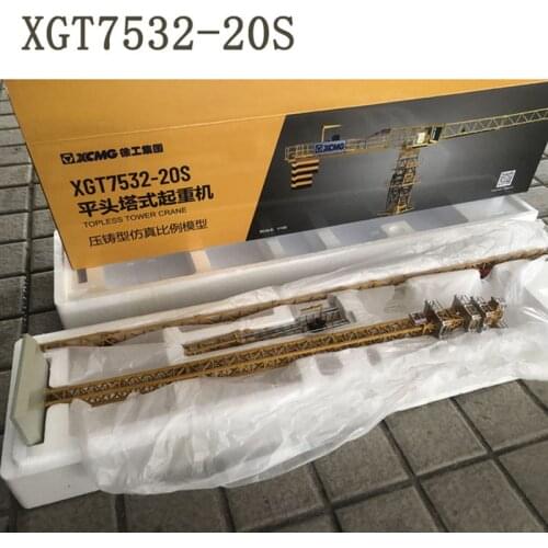 1:100 Scale Tower Crane XGT7532-20S Tower crane XGTL180 Alloy Engineering Vehicle Diecast Model for Collectible Gift Souvenir