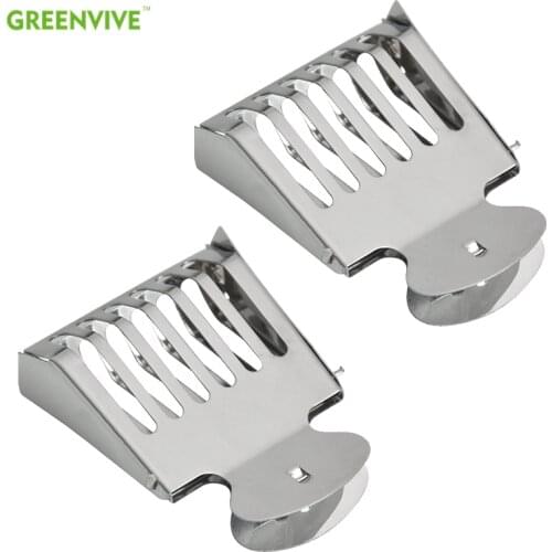 10PCS/Bag Stainless Steel Clip Queen Bee Cage Queen Rearing Queen Catcher