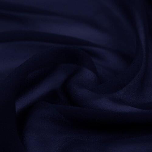 100% pure silk georgette 8mm 114cm 45"width light navy blue color mulberry silk fabric for dress, shirt NO.56