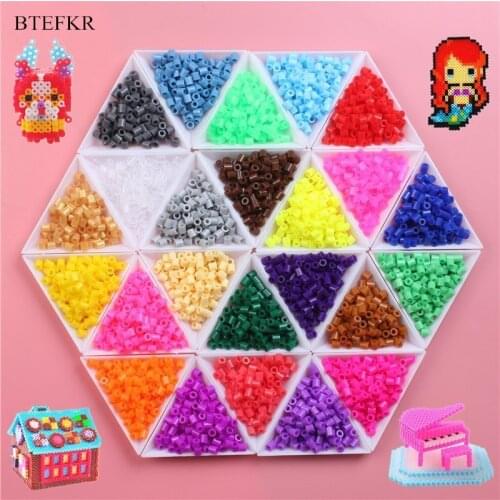 1000 Pieces/Pack 5mm Hama Beads 3D Puzzle Toys Russian Handmade Fuse Beads Perler Beads Children Educational Toys