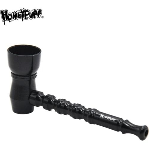HONEYPUFF Aluminum Metal Smoking Pipe Portable Tobacco Smoke Pipes