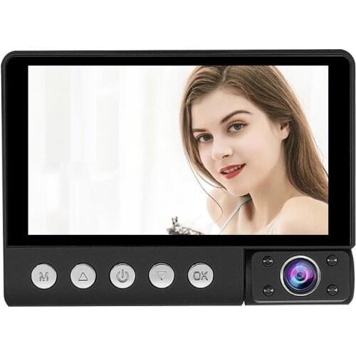Car DVR 3 Cameras Lens 4.0 Inch Dash Camera Dual Lens With Rearview Camera Video Recorder Auto Registrator Dvrs Dash Cam