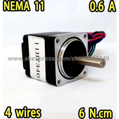 Free Shipping Nema 11 Stepper Motor model 11HY3401 28HS3306A4 0.6A 6 N.cm Apply for Mounter or Dispenser or Printer