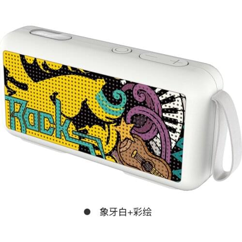 Graffiti Patterns Bluetooth Speaker 2021 New Creative Painted Mini Card Wireless Speakers