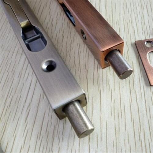 Bronze Home Gate Door Latch Bolt Security Guard Flush Latch Bolt Slide Lock Slide Bolt Hardware Anti-theft Lock Recessive Latch
