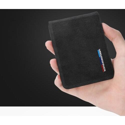 Alcantara Bank Credit ID Card Holder Men Card Package Holder For BMW 5/6/7 Series F10 F20 F30 GT F07 X3 f25 X4 X5 X6 E70 E71 F15