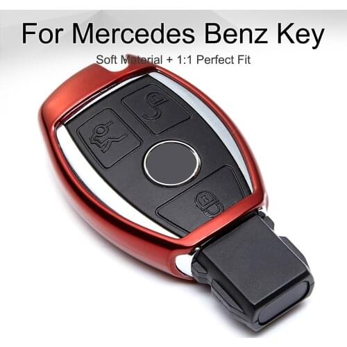 TPU Car Key Case Cover Styling Pendant Accessories for Mercedes Benz W210 W211 W205 W124 W176 W177 W203 W204 W212 GLA GLC C300