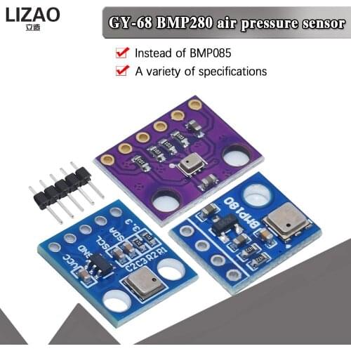 WAVGAT GY-68 BMP180 GY68 Digital Barometric Pressure Sensor Board Module compatible with BMP085 For Arduino