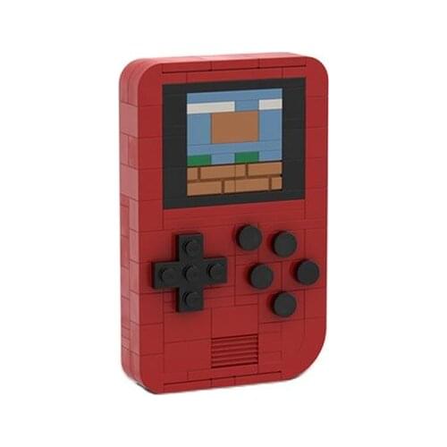 MOC Diy Gamepad MINI Portable Retro Console Handheld Game Advance Players Boy Building Blocks Bricks Toys For Kid Gifts 111PCS