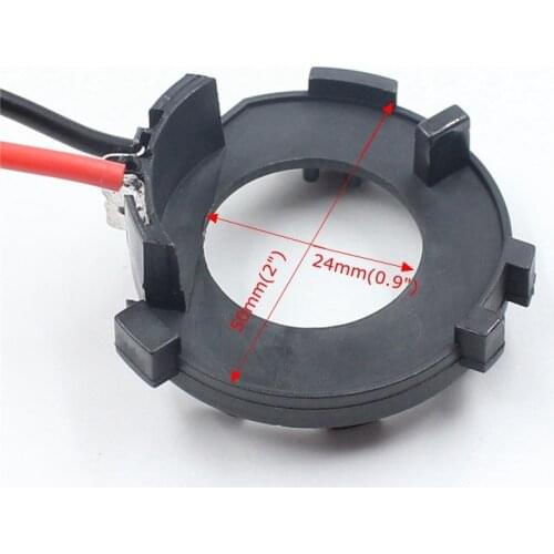 FSYLX 10PCS LED H7 Bulb Holders Adapters Lamp Base for GOLF 7 H7 LED headlight headlamp H7 adapter for VW GOLF 7