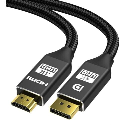 DisplayPort to HDMI Cable DP to HDMI Cable 4K@30Hz 1080P@60Hz DP 1.2 For Projector PS4 PC HDTV Laptop Display Port to HDMI