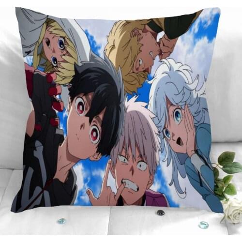 Kemono Jihen Pillow Cover Bedroom Home Office Decorative Pillowcase Square Zipper Pillow Cases Satin Soft