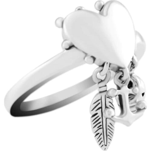 Ring Spiritual Symbols Rings for women Anel masculino silver 925 jewelry men anillos 925 sterling silver wedding Ring