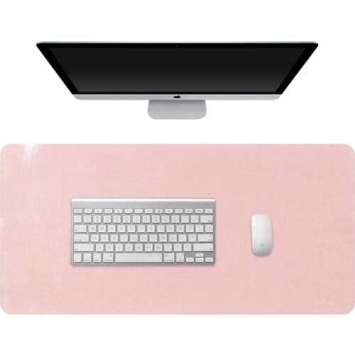 Microfiber Leather Mouse Pad Desk Mat Oversize Computer Keyboard Mat Writing Desk Mat For Office