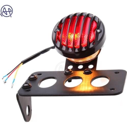 Motorcycle License Plate Bracket+Brake Stop Tail Lamp Taillight For Harley Choppers Sportster Bobber Nightster Sportster XR1200
