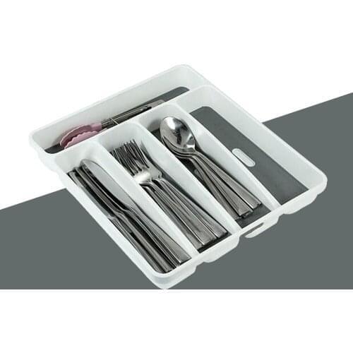 Kitchen Cutlery Utensil Drawer Organiser Knife Spoon Divider Tidy Tray Holder Storage Cultery Organizer