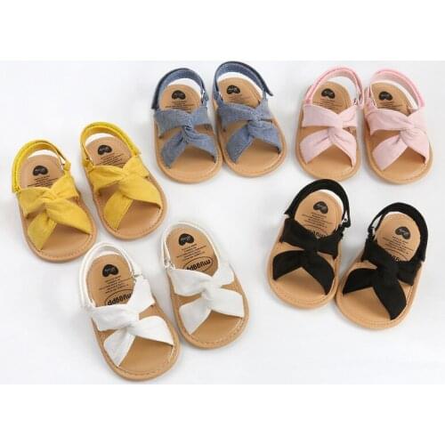 Summer Baby Girls Fashion Kid Soft Sole First First Walking Multi-color Walking Shoe Footwear Beach Toddlers Princess 0-18M