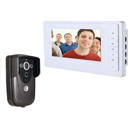 Best Price 7" Colorful Video Door Phone Doorbell Intercom Kit IR Night Vision Camera Monitor for Home Security 1camera+1monitor
