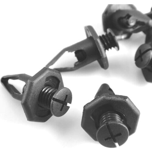Set of 500 pcs Black Nylon Rivet Bumper Fascia Push-Type Retainer Clip 91504-SM4-000 (20x23.3x10mm)