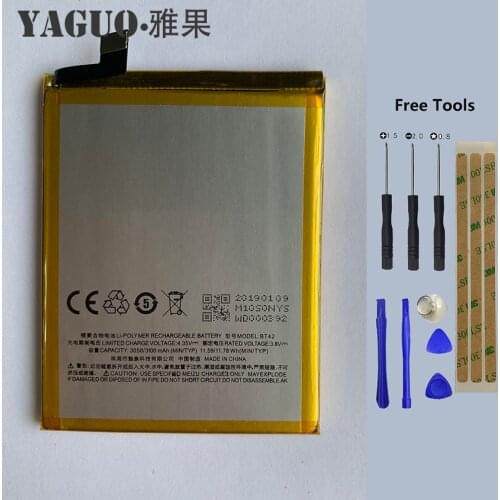 100% New BT42 Battery 3100mAh Battery For MEIZU M1 Note BT-42 Smart Phone Bateria Batterie Baterij In Stock + Free Tools