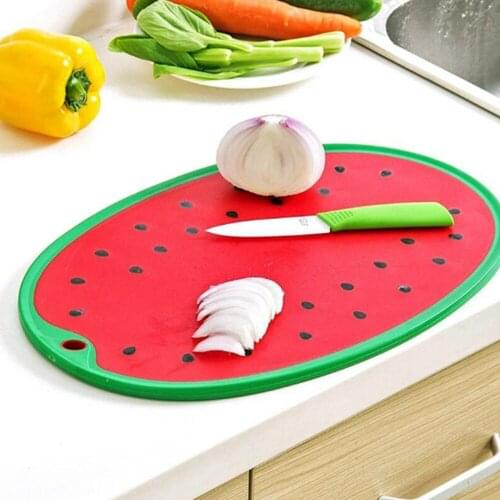 Watermelon Shape Chopping Blocks Non-slip Cutting Board for Home Vegetable Fruit Cutting Meat Cutter Mat