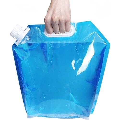 Collapsible Foldable Bucket Car User Outside Riding Foldable Water Bags Travel Water Storage Emergency Portable Plastic Tote Bag