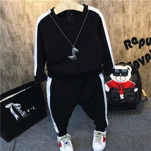 2021 Spring Autumn Baby Boy Tracksuit Clothing 2Pcs/Set Cotton Boys Sports Suit Children Outfits 2 3 4 5 6 Years Kids Clothes