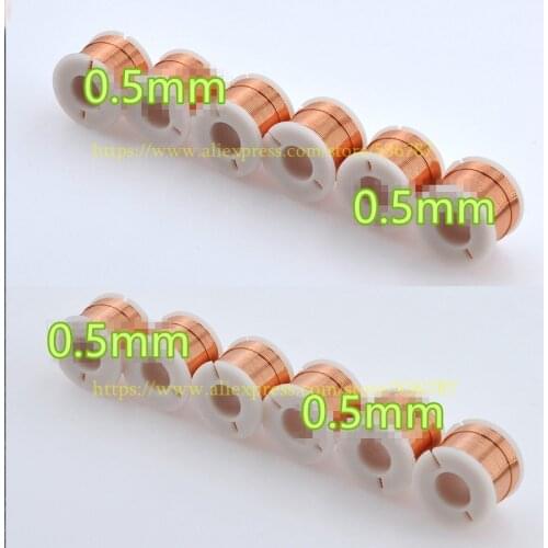 1pcs 4N Oxygen-Free Copper Wire Coil 0.5mm 0.1mH-2.0mH Audio Amplifier Speaker Crossover Inductor